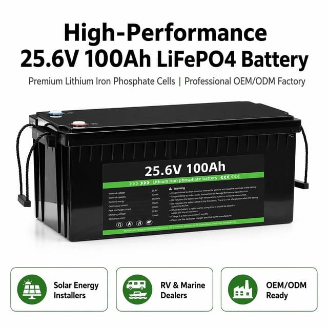 25.6V 100Ah 1